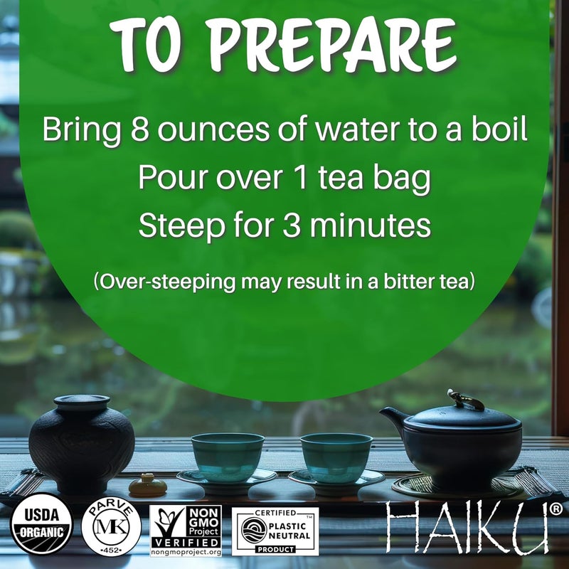 Haiku Organic Japanese Sencha Green Tea - Image 5